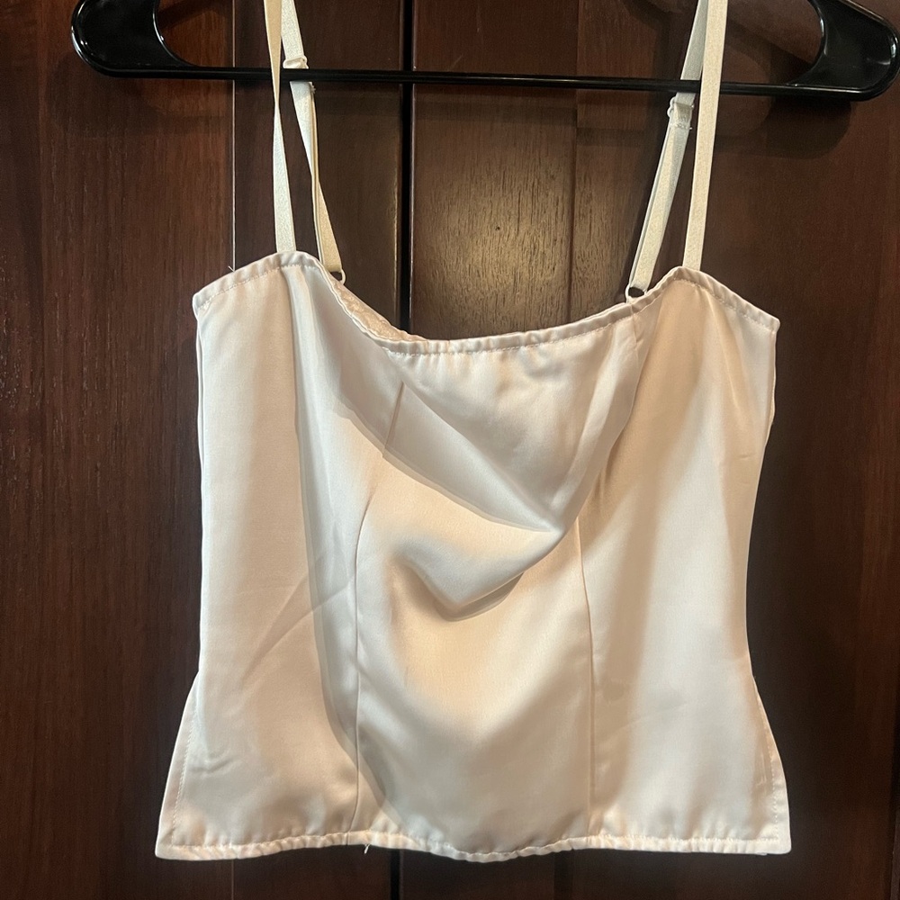 Lioness Cream Satin Camisole
